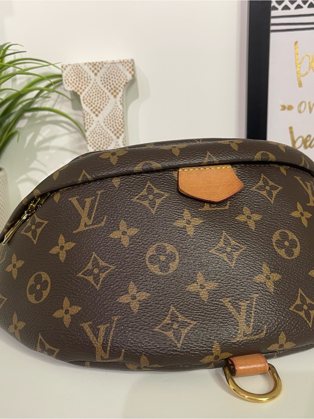 Louis Vuitton Monogram Bumbag Canvas Brown and Tan Crossbody Belt Bag
